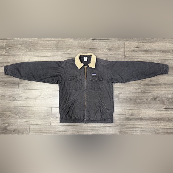Patagonia Organic Cotton Corduroy Sherpa Lined Trucker Jacket Sz L - Picture 4 of 12